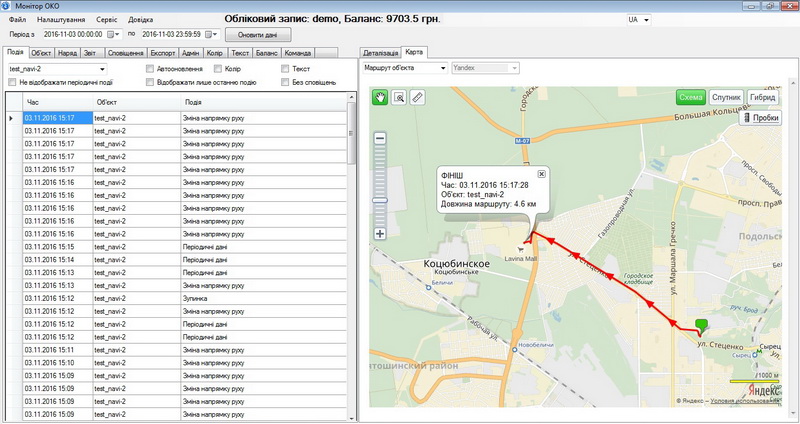 Сервер OKO и GPS мониторинг транспорта